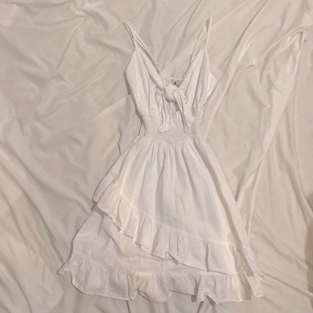 white sun dress